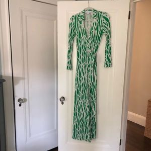 Authentic Diane von Furstenberg wrap maxi dress
